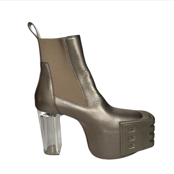 Rick Owens Metallic Ankle Boots - Picture 7 of 14